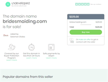 Tablet Screenshot of bridesmaiding.com